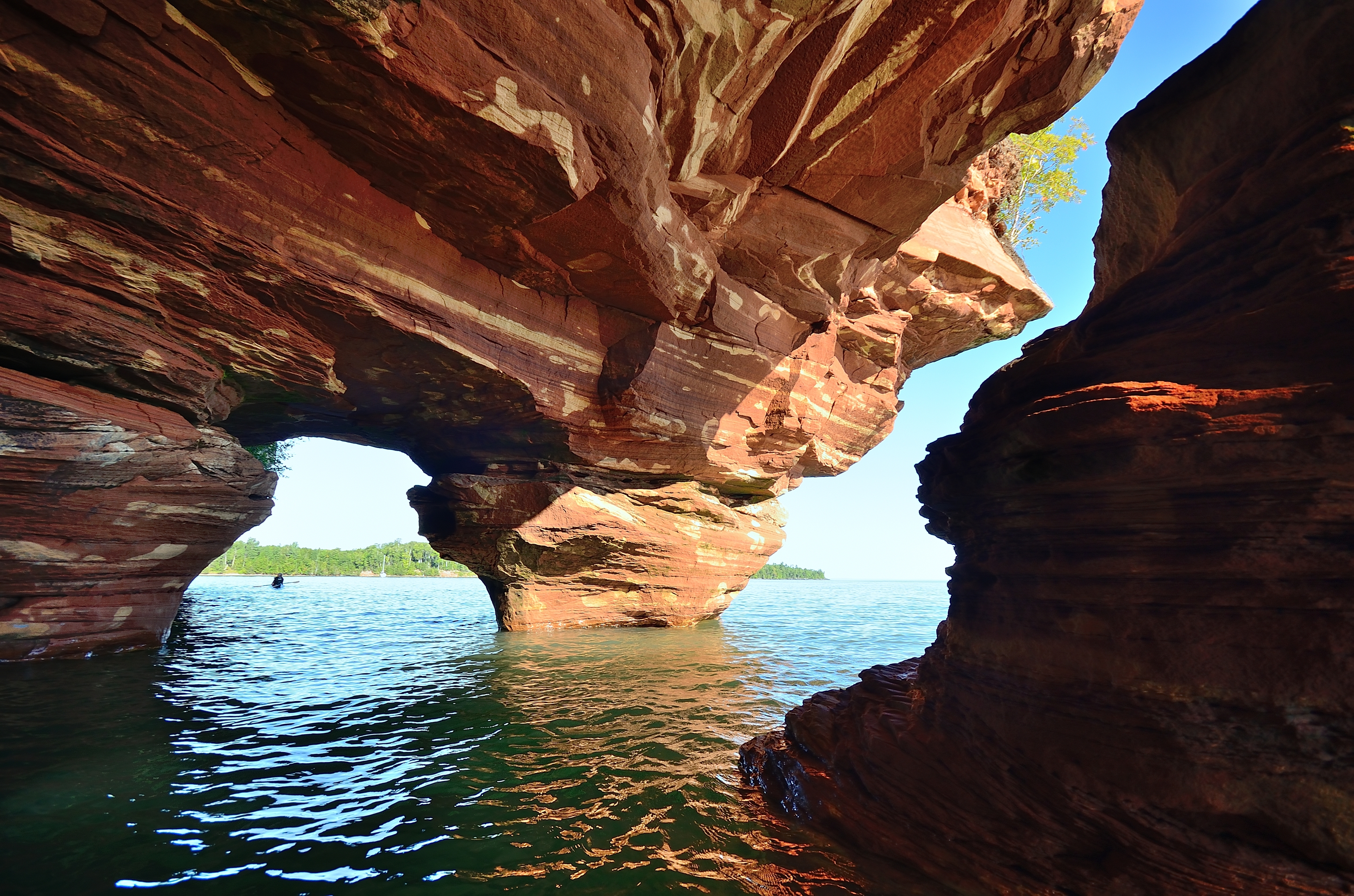 Kayak to the Sand Island Sea Caves