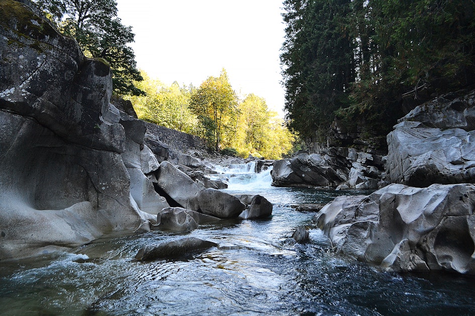 Swim at Eagle Falls , Sultan, Washington