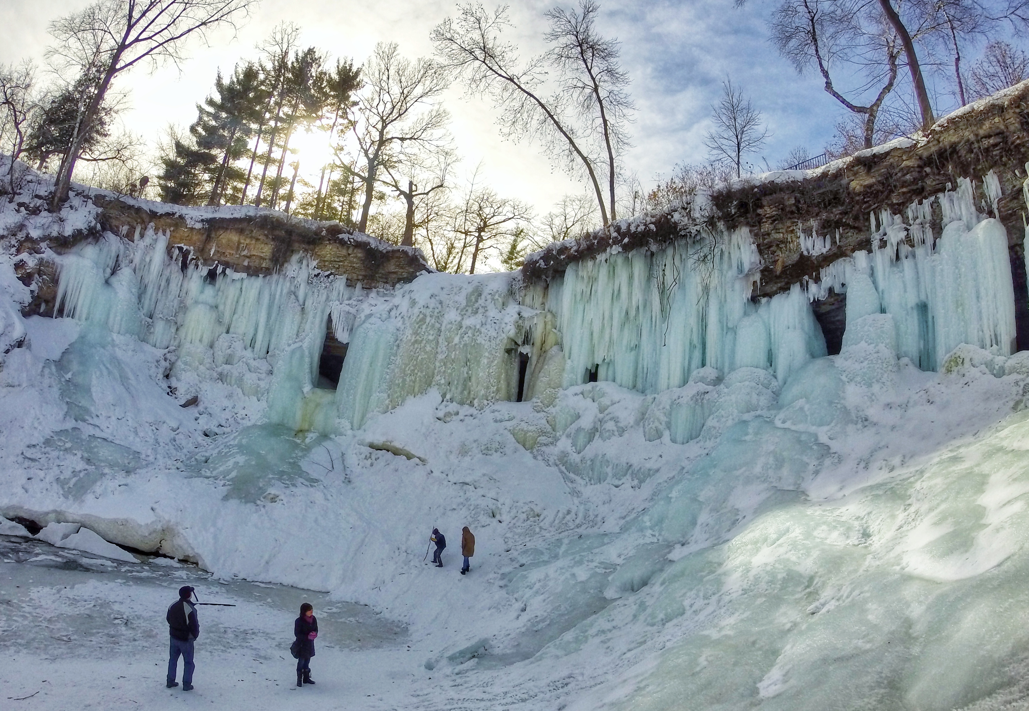 Explore Frozen Minnehaha Falls