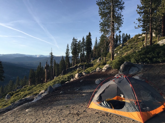 Camp at Glacier Point, Yosemite