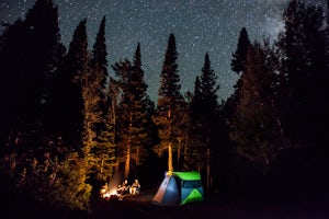 Camp Near Little Muddy Creek, Routt National Forest