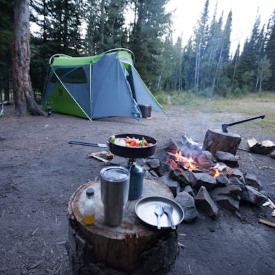 Camp Near Little Muddy Creek, Routt National Forest