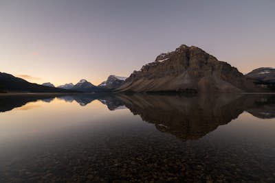 Watch the Sunrise at Bow Lake, Banff NP