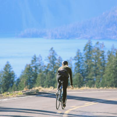 Bike around Crater Lake