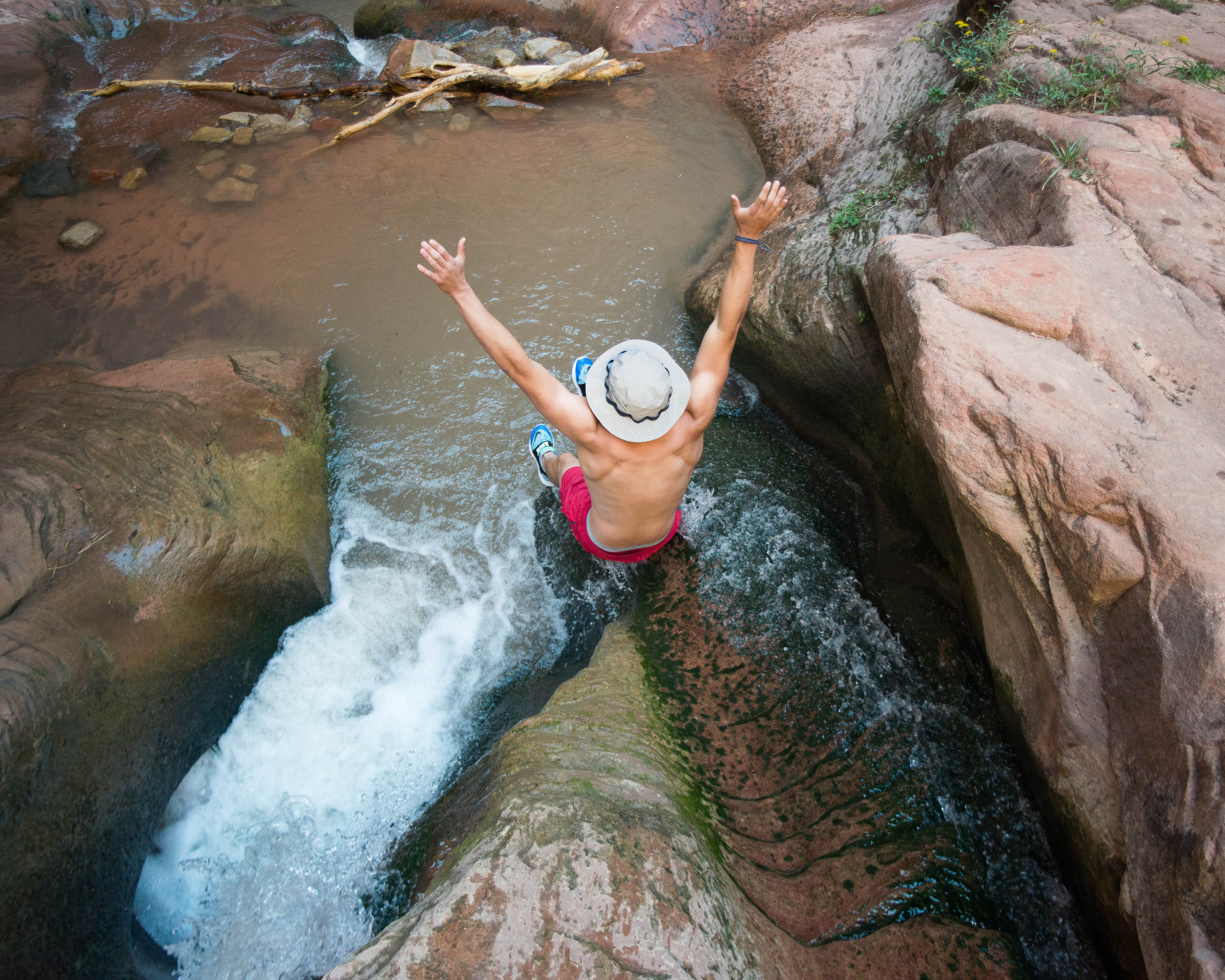 Kanarra Falls via Kanarraville Slot Canyon