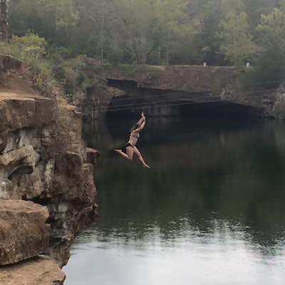 Cliff Jump at the Offsets