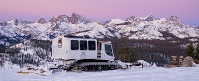 Romantic Sunset Snowcat Tour