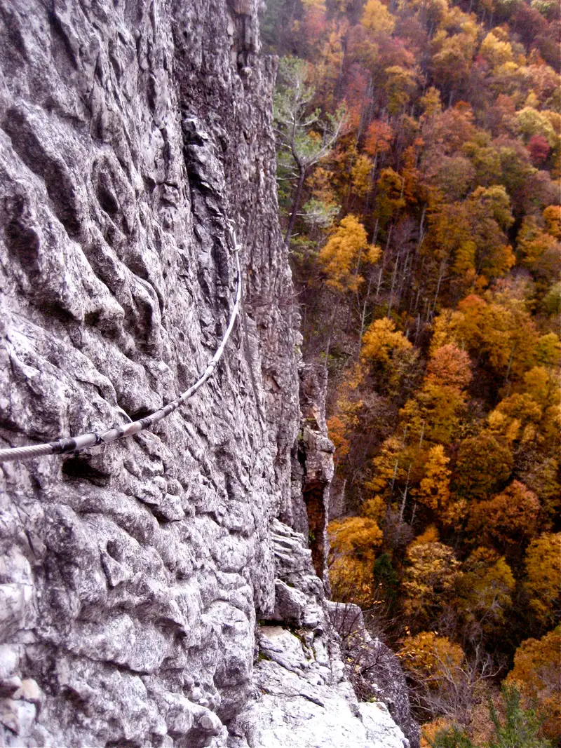 Photo of Via Ferrata climb in Nelson Rock, West Virginia