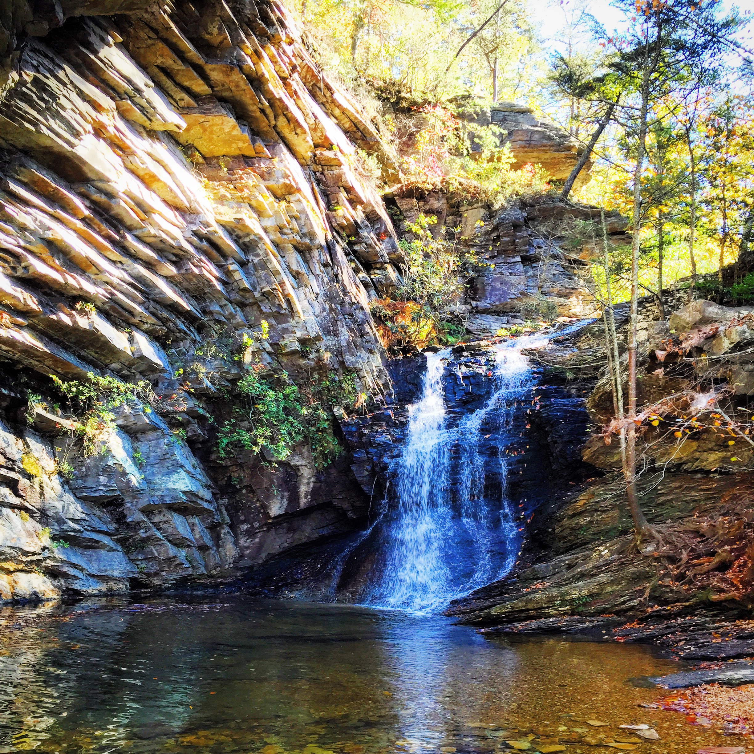 Hike to Lower Cascade Falls, Walnut Cove, North Carolina
