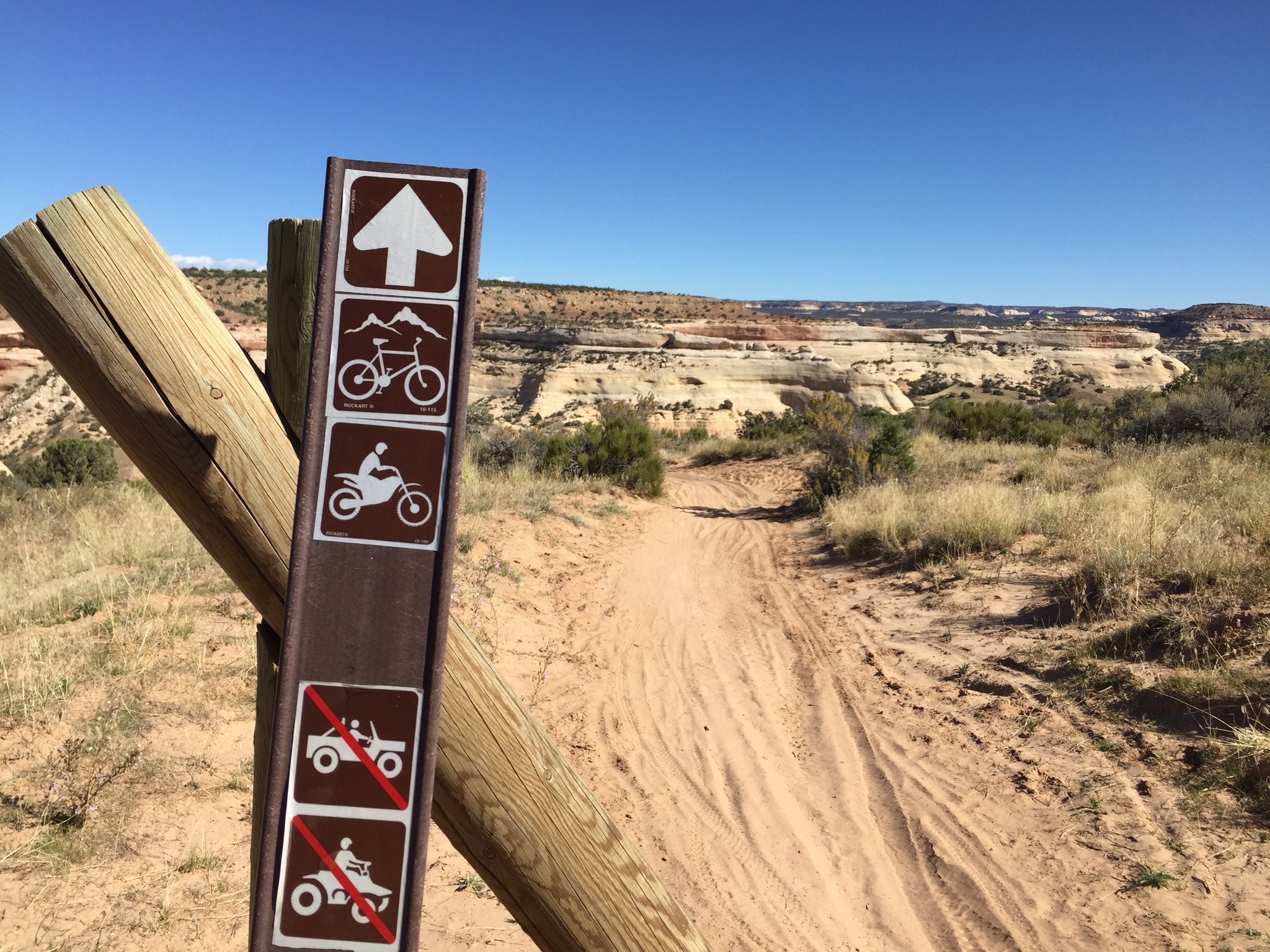 Mountain Bike in the Rabbit Valley Area