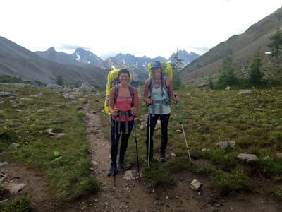 Hike from Sunshine Village to Assiniboine to Mt. Shark 