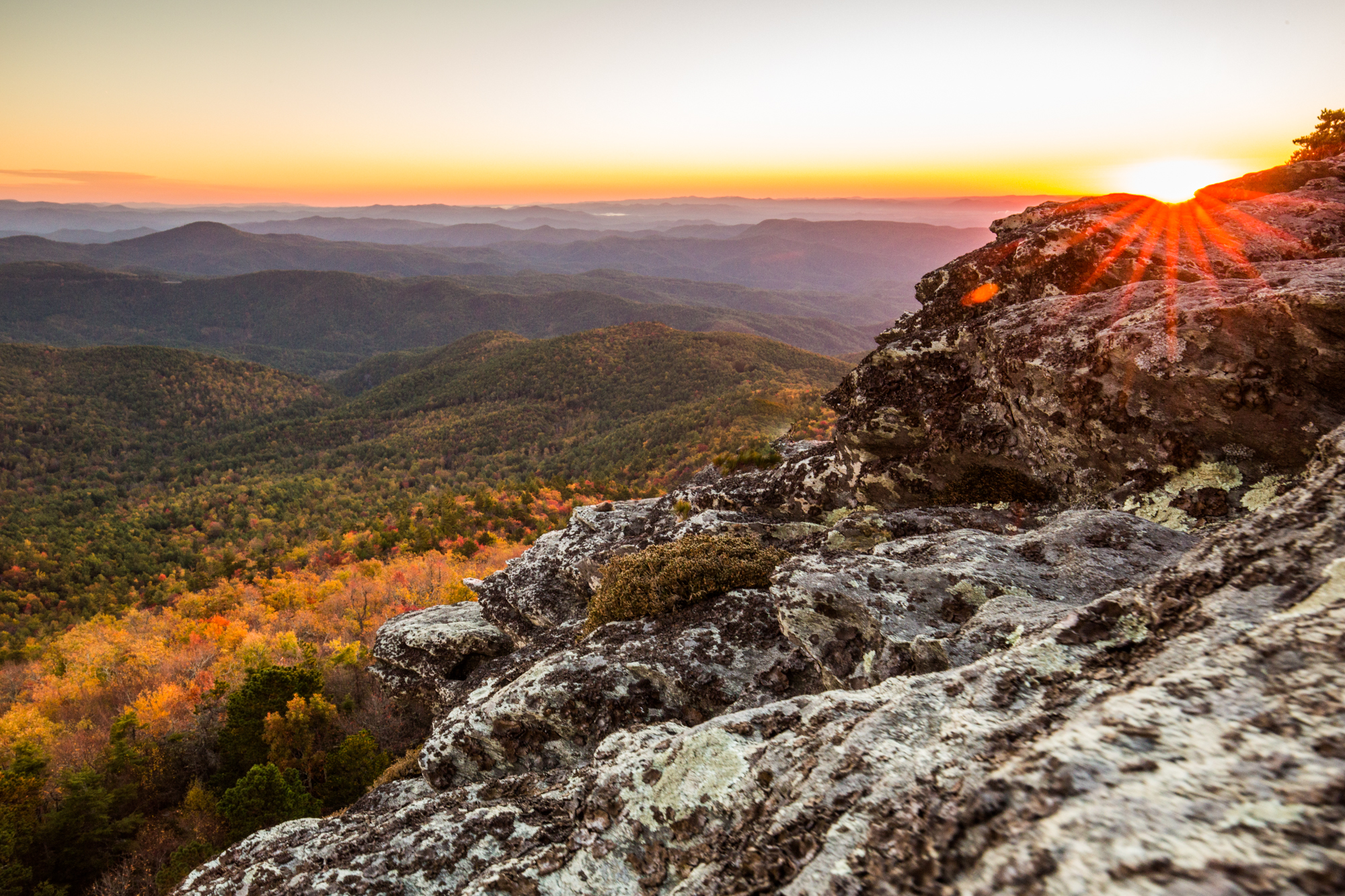 Photograph Hawksbill Mountain at Sunrise or Sunset