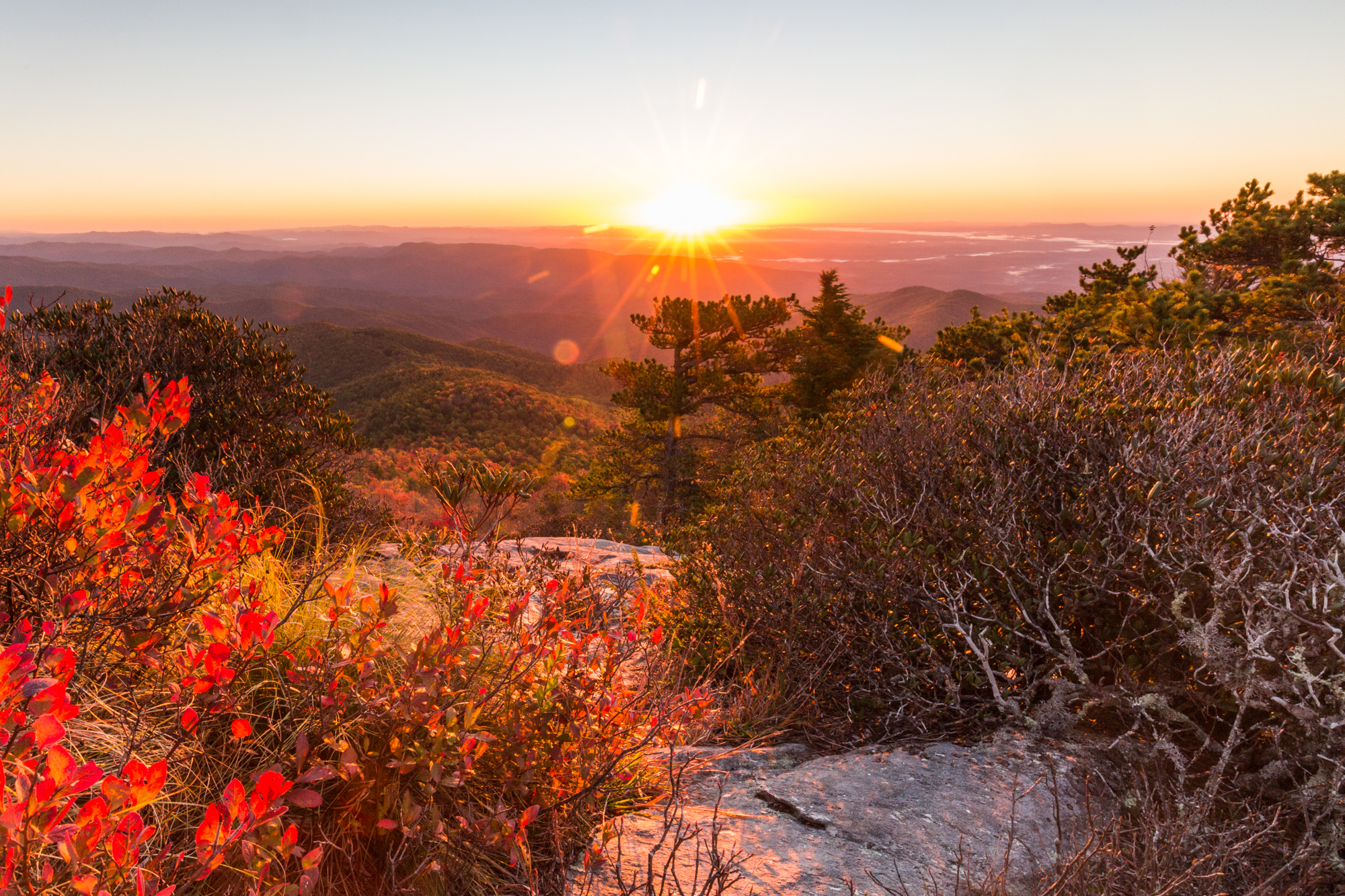 Photograph Hawksbill Mountain at Sunrise or Sunset