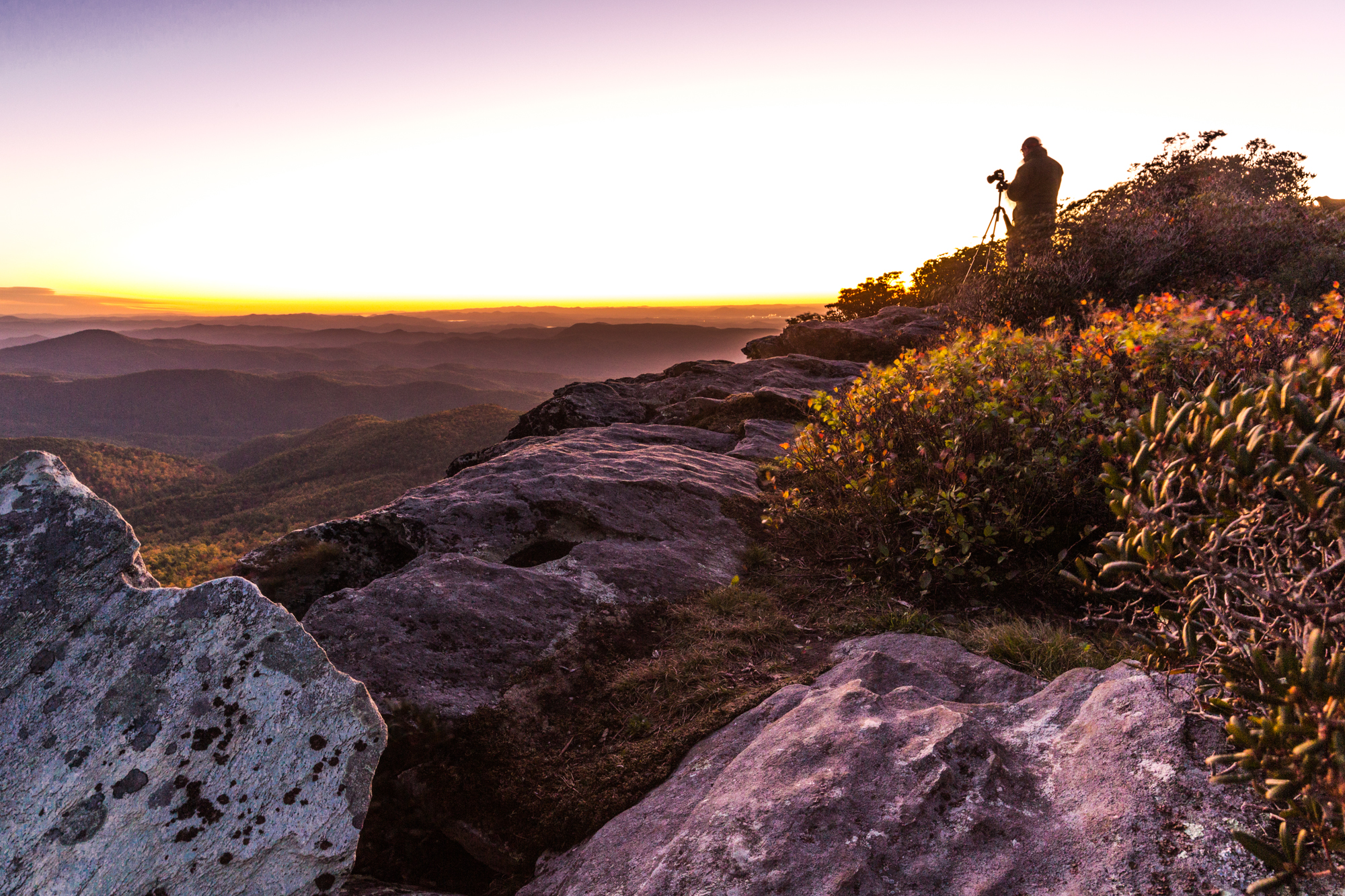 Photograph Hawksbill Mountain at Sunrise or Sunset