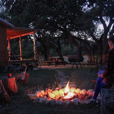 Camp out at Four Sisters Ranch Cabin