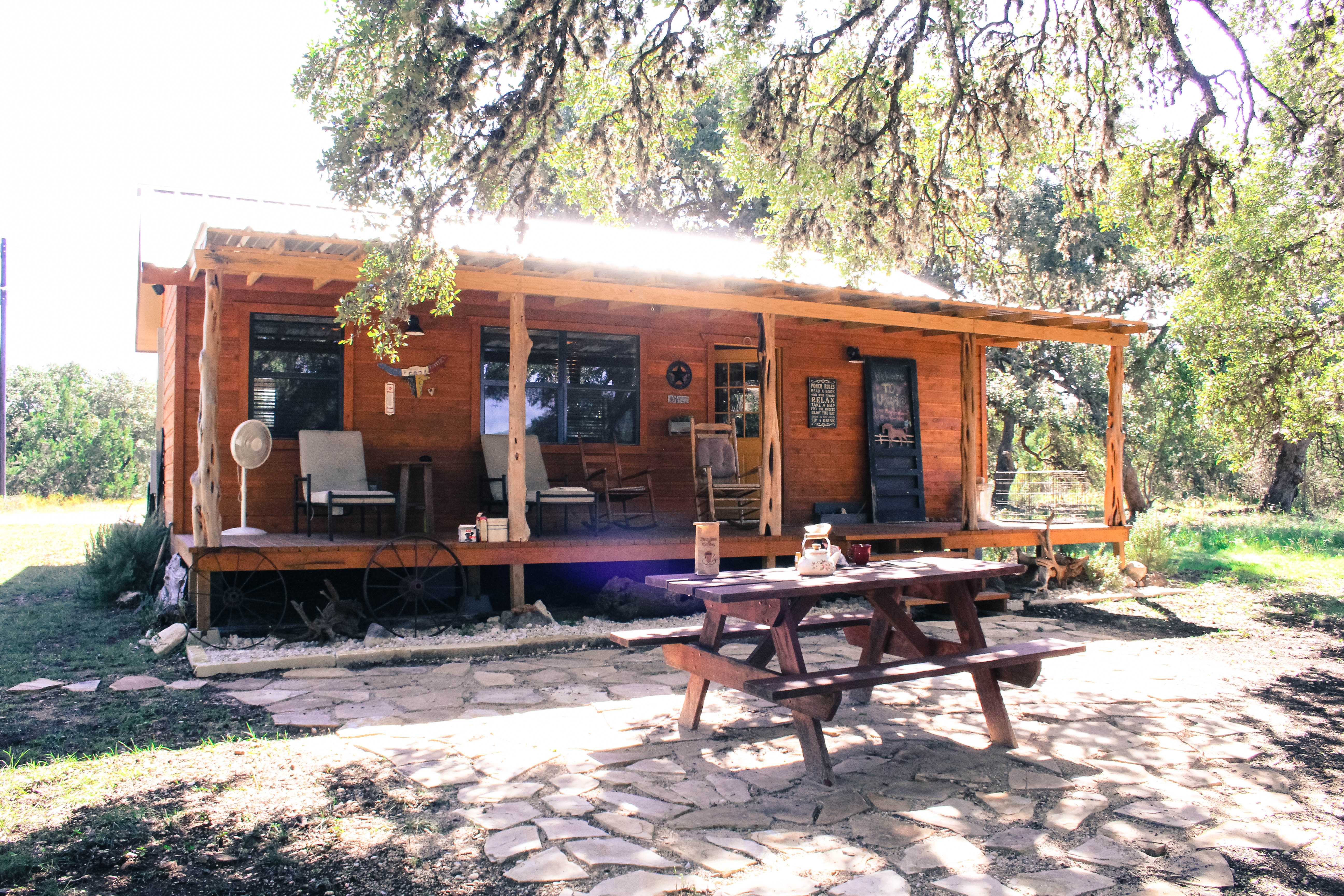 Camp out at Four Sisters Ranch Cabin