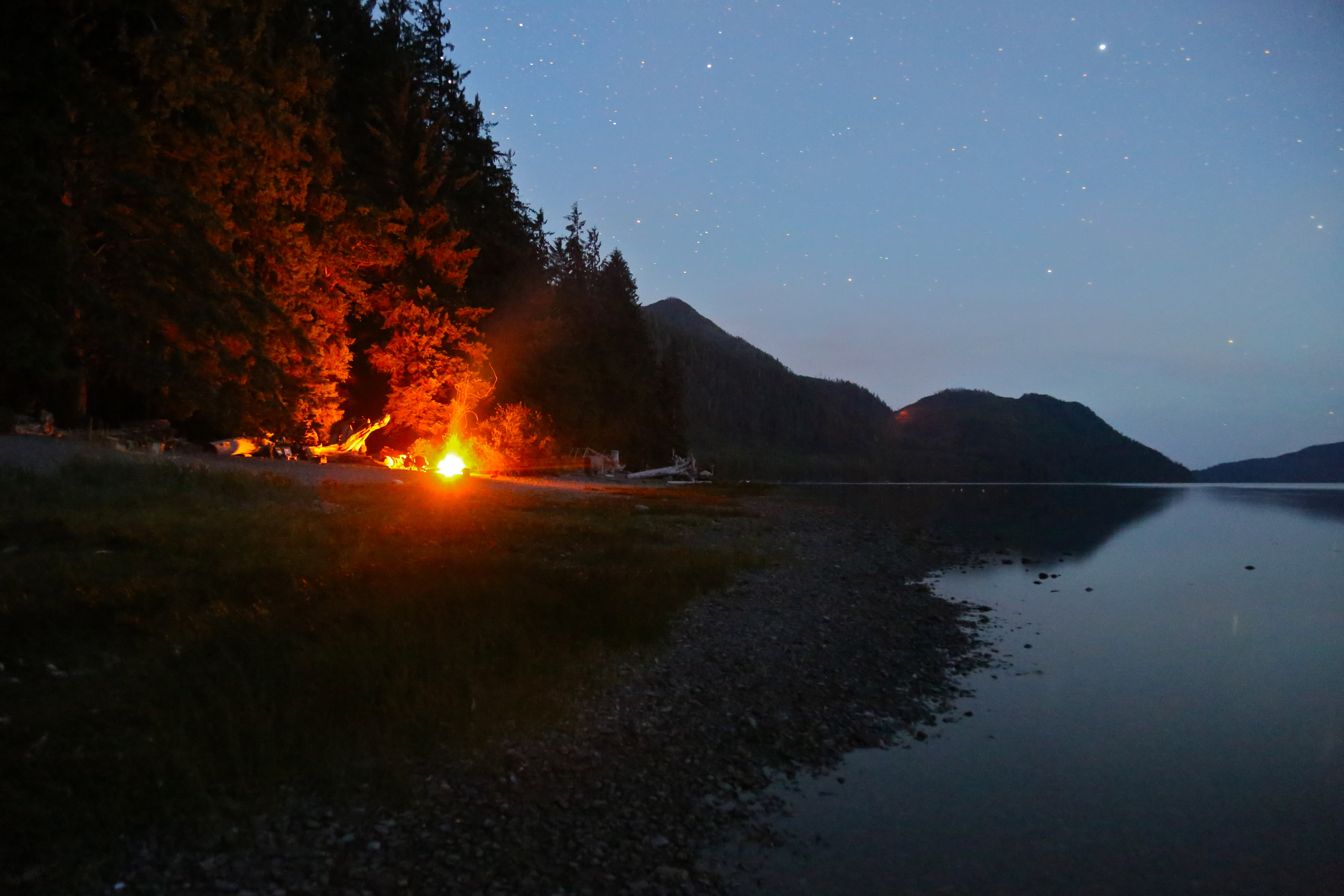 Camp at Nitinat Lake