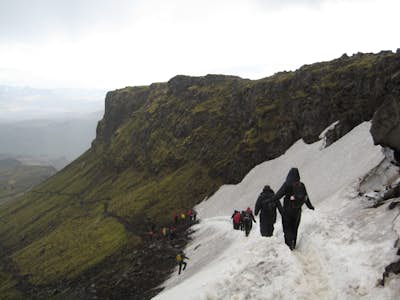 The Fimmvörðuháls Hiking Trail