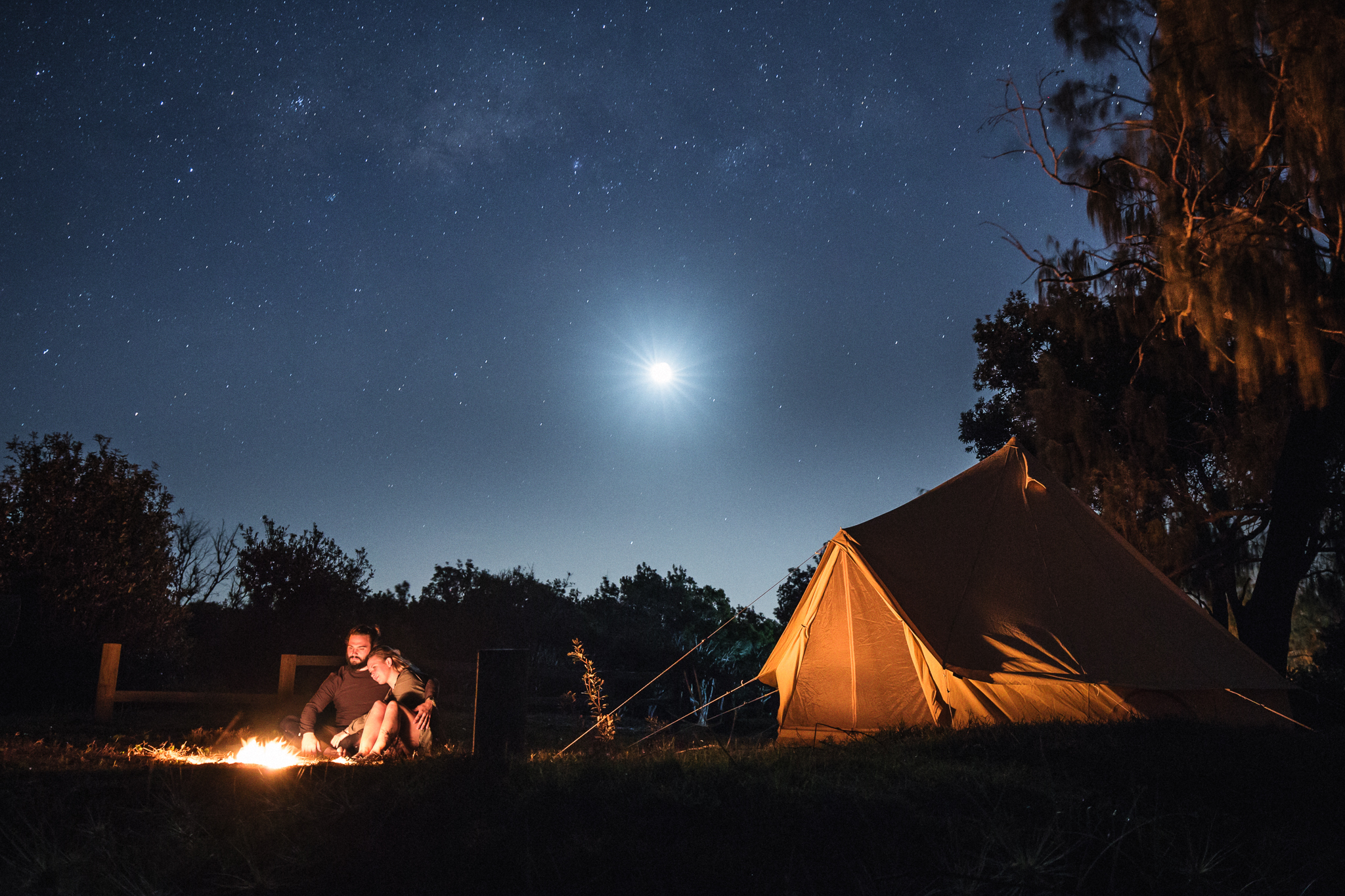 Camp at Point Lookout, Point Lookout, Queensland