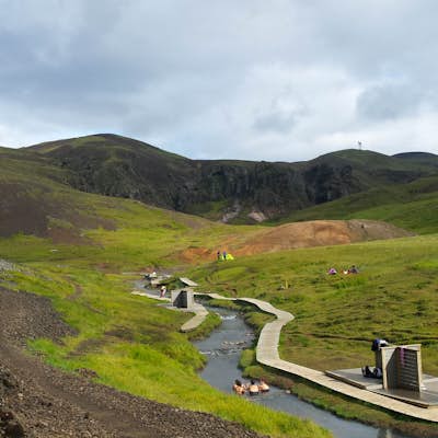 Hike to Reykjadalur Hot Springs