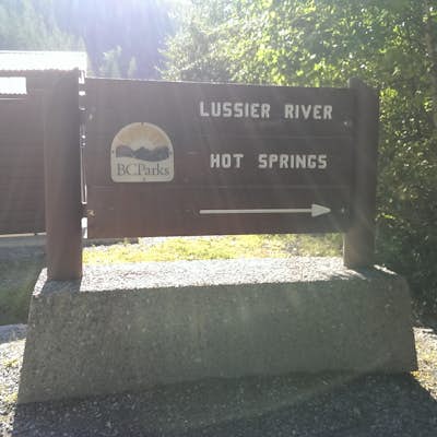 Soak at Lussier Hot Springs