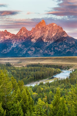 Photograph the Grand Teton at the Snake River Overlook, Snake River ...