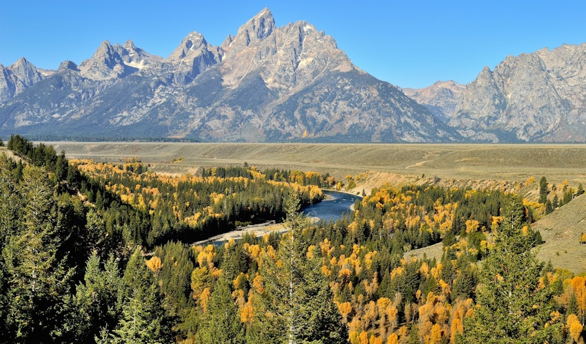 Photograph the Grand Teton at the Snake River Overlook, Wyoming