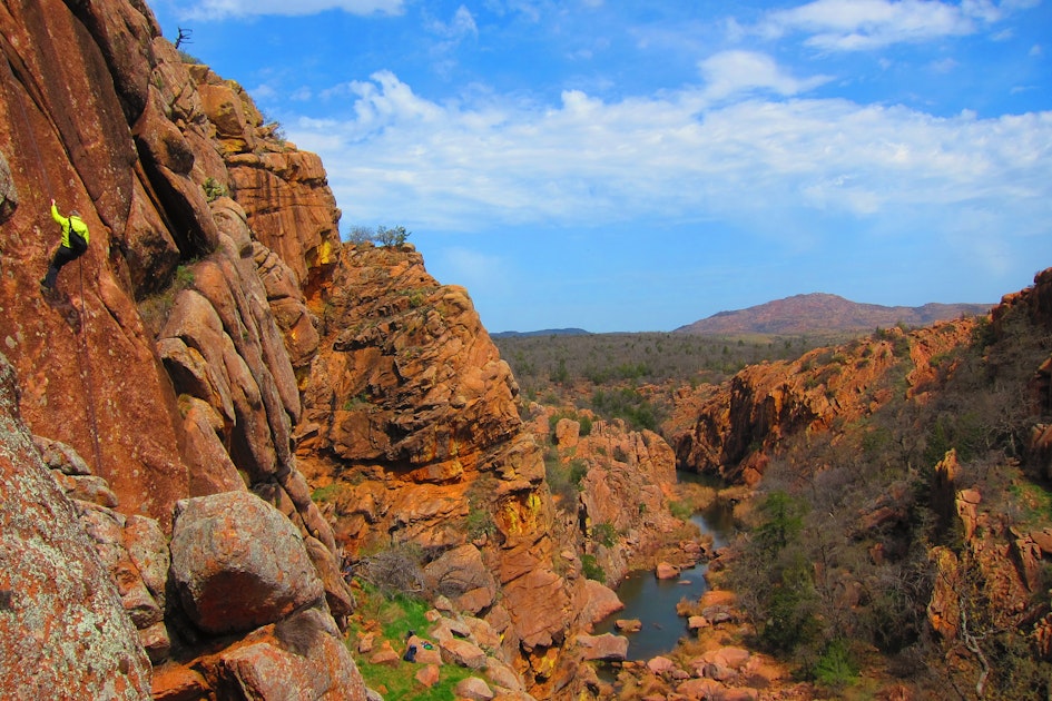 Climb at the Wichita Mountains Wildlife Refuge, Oklahoma