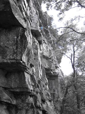 Rock Climb at Mount Magazine State Park