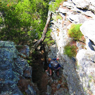 Rock Climb at Mount Magazine State Park