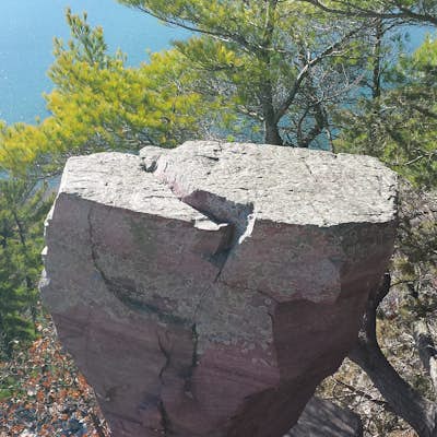 Devils lake Trailhead CCC & Balanced rock