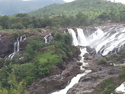 Restricted Point Of shivanasamudra falls, Mandya, Karnataka, India