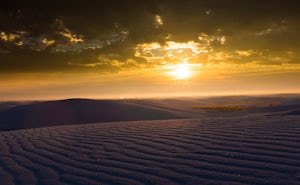 Camp at White Sands National Monument