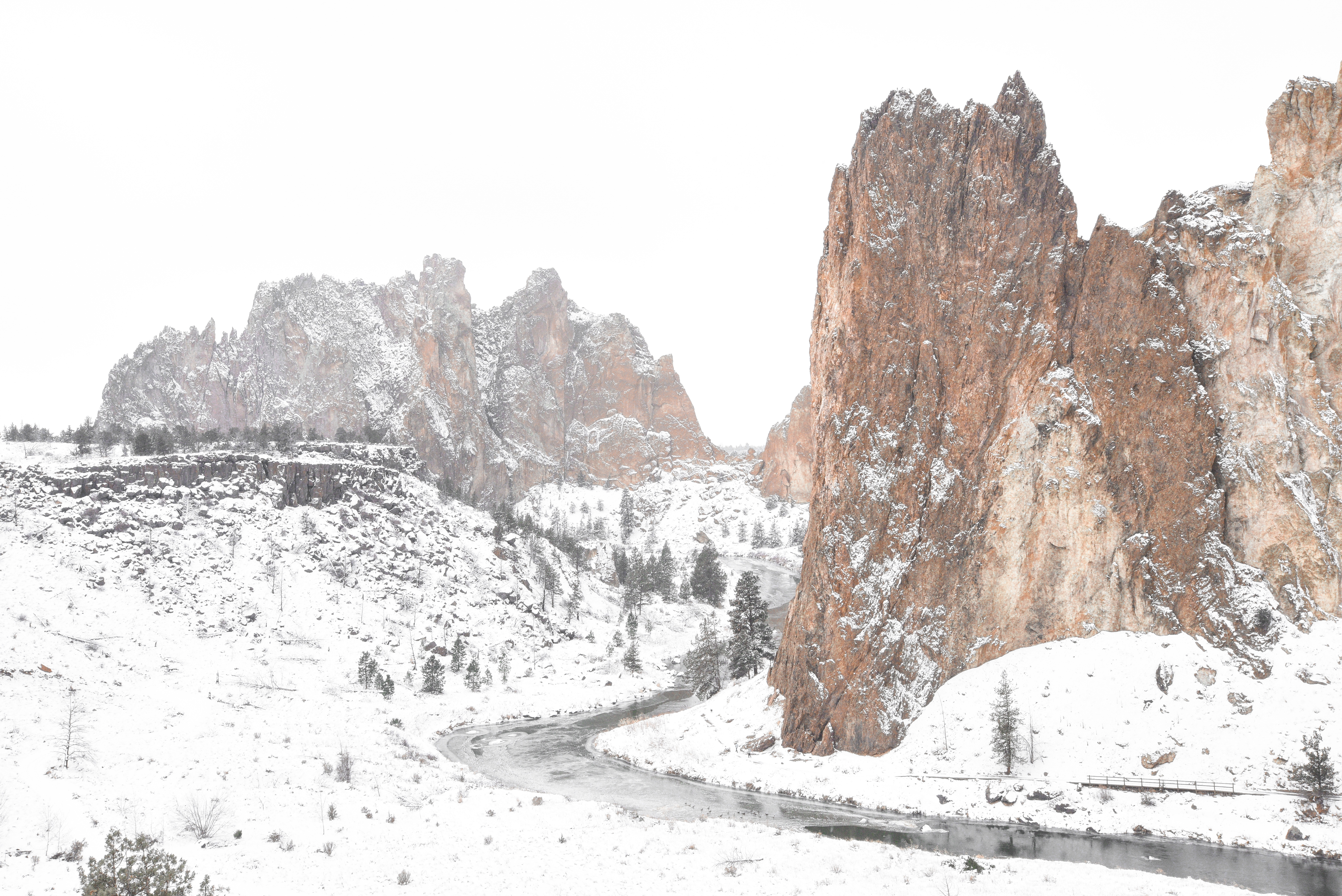 Snow Camp at Smith Rock
