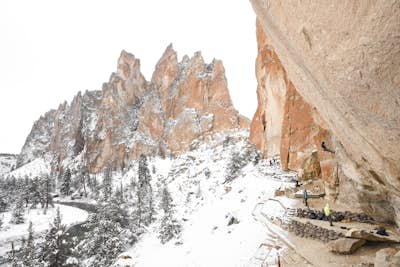 Snow Camp at Smith Rock