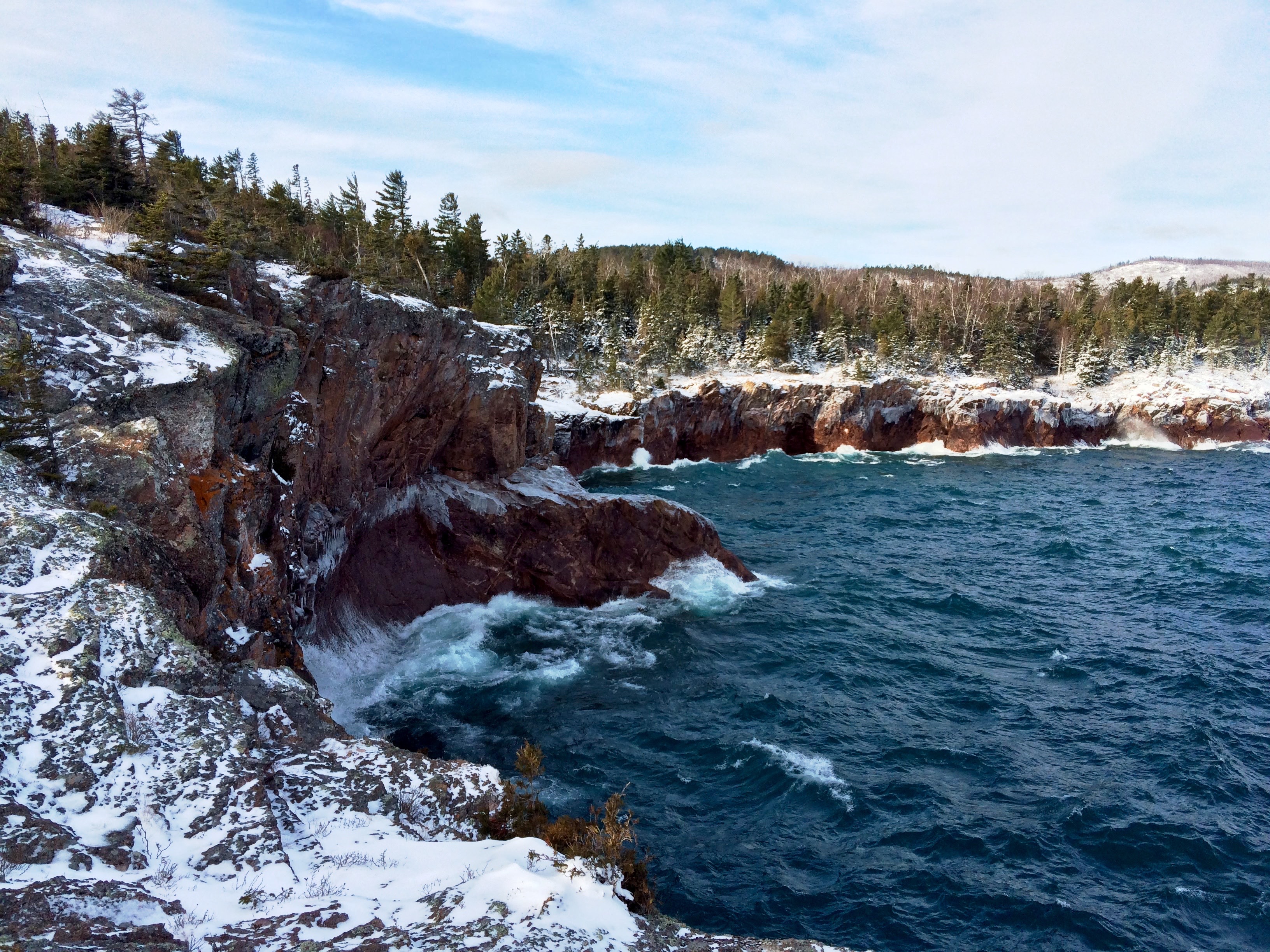 Hike to Shovel Point at Tettagouche State Park , Silver Bay, Minnesota