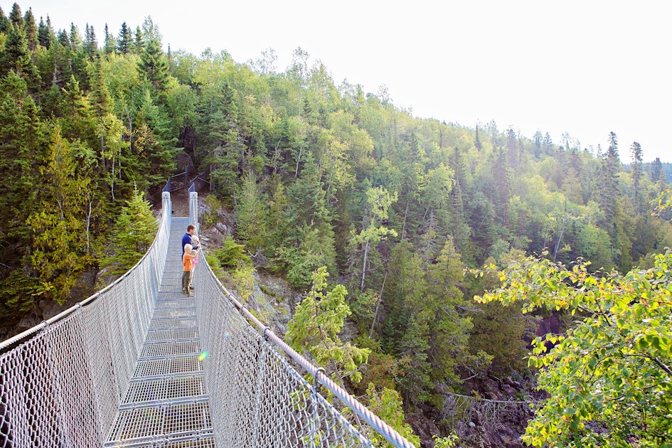 Hike to the White River Suspension Bridge in Pukaswka National Park