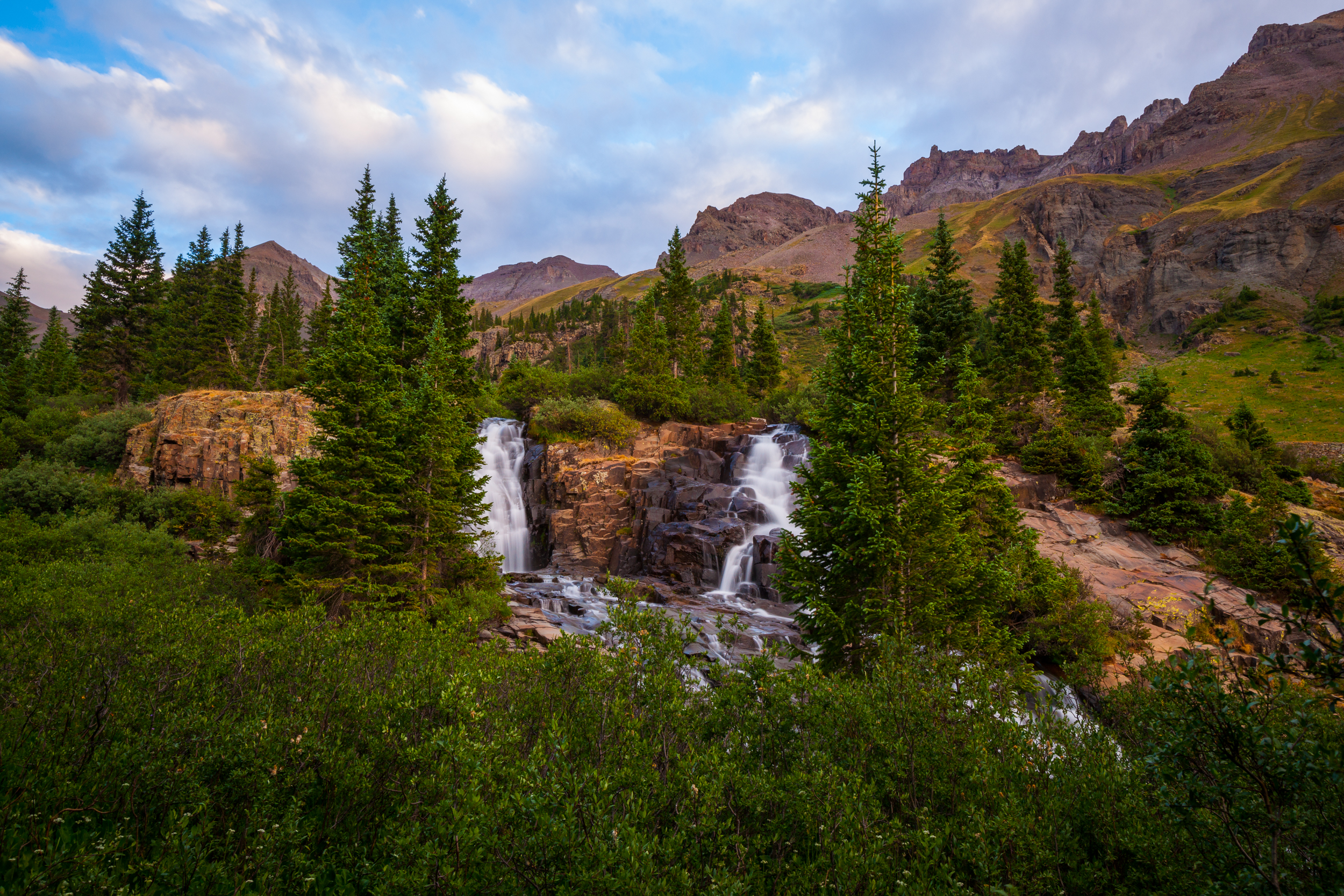 Twin Falls in Yankee Boy Basin