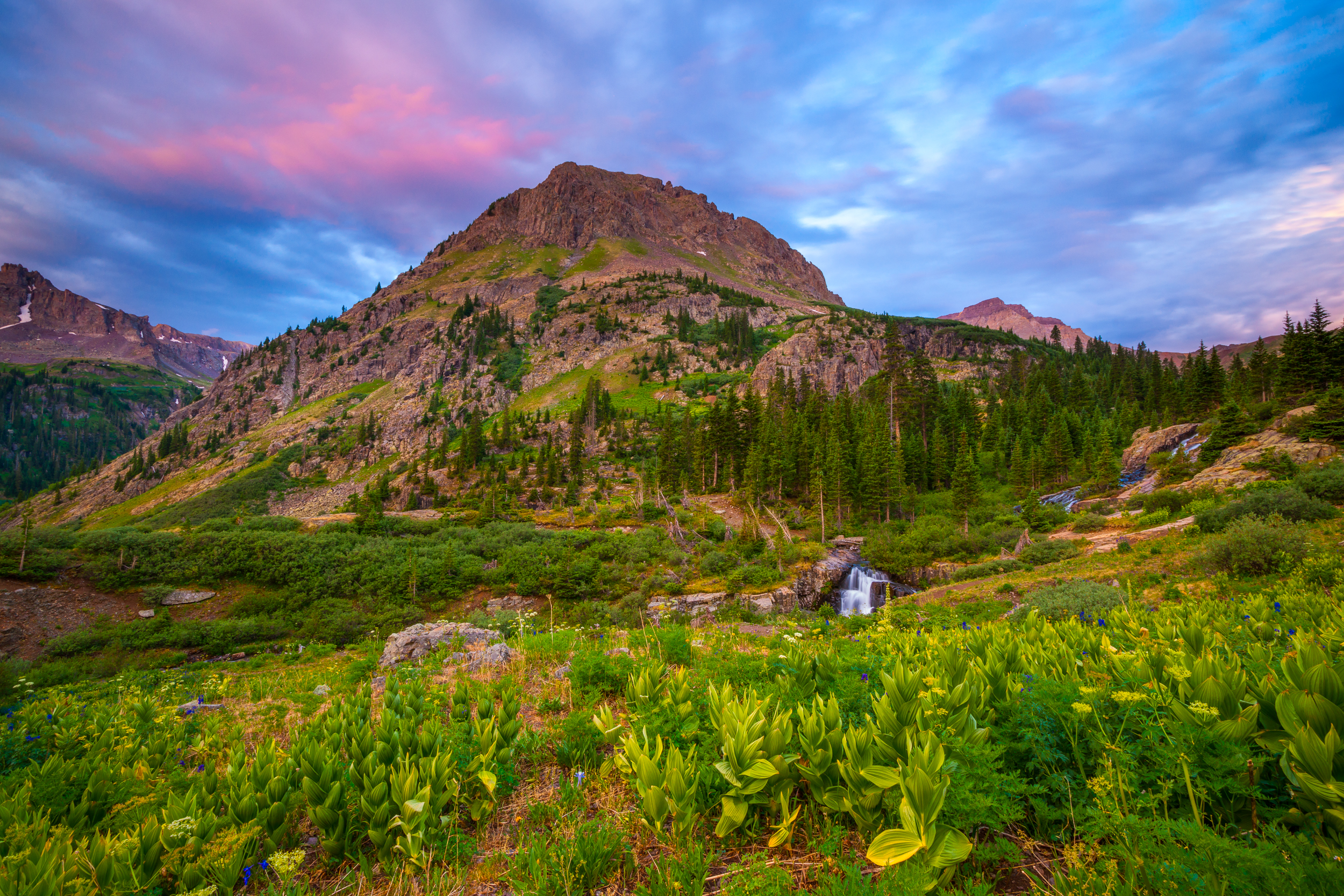 Twin Falls in Yankee Boy Basin
