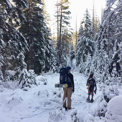 Snowshoe to the Tilly Jane A-Frame 