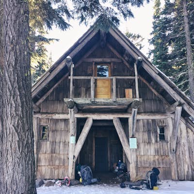 Snowshoe to the Tilly Jane A-Frame 