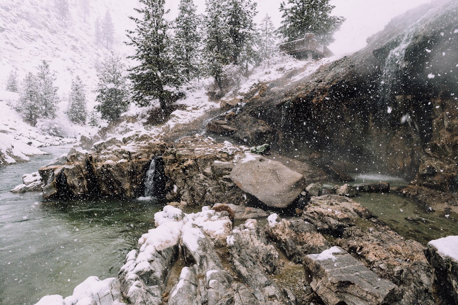 Soak in Kirkham Hot Springs, Lowman, Idaho