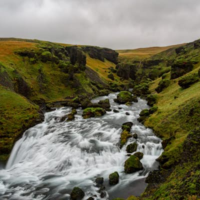 Hike to the Falls above Skógafoss