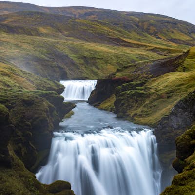 Hike to the Falls above Skógafoss