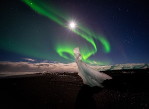 Photograph the Northern Lights at Jökulsárlón