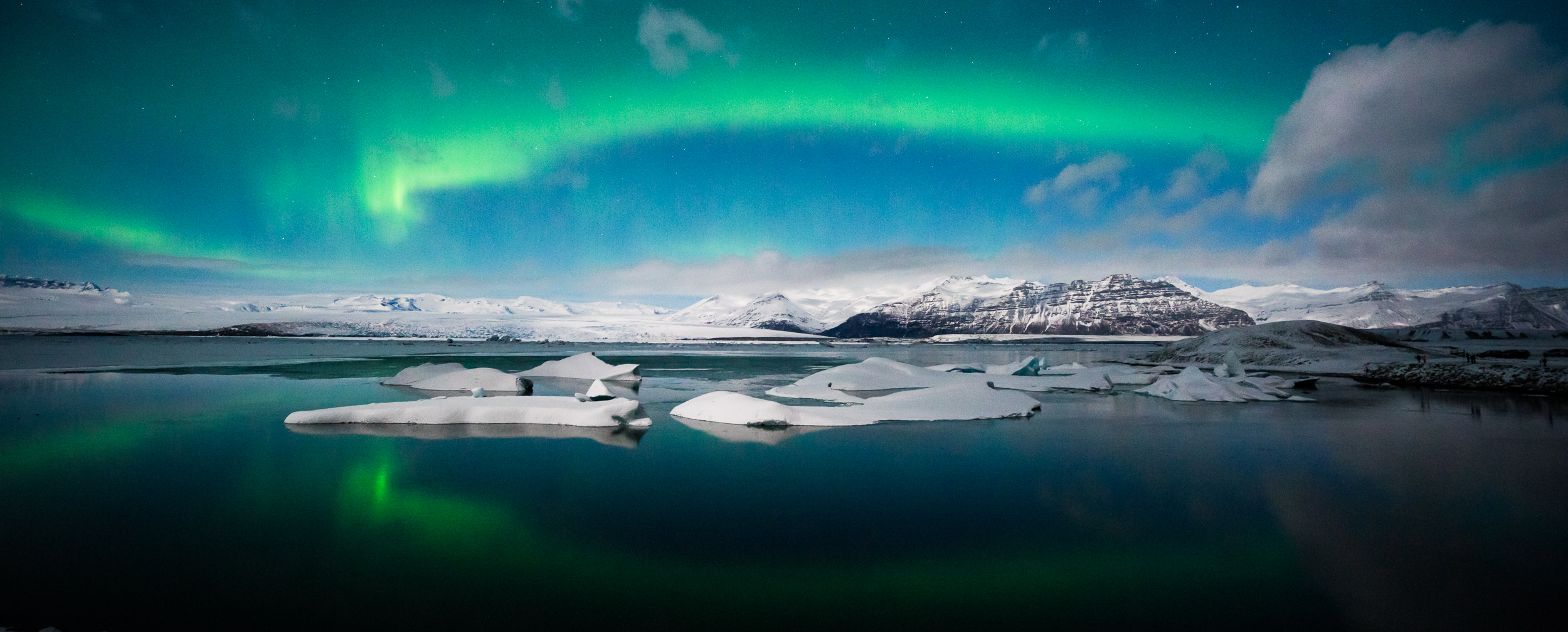 Photograph the Northern Lights at Jökulsárlón