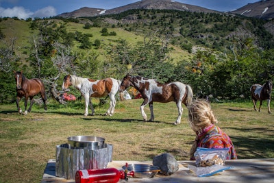 Backpack Torres Del Paine's "O" Circuit , O Circuit, Torres Del Paine NP