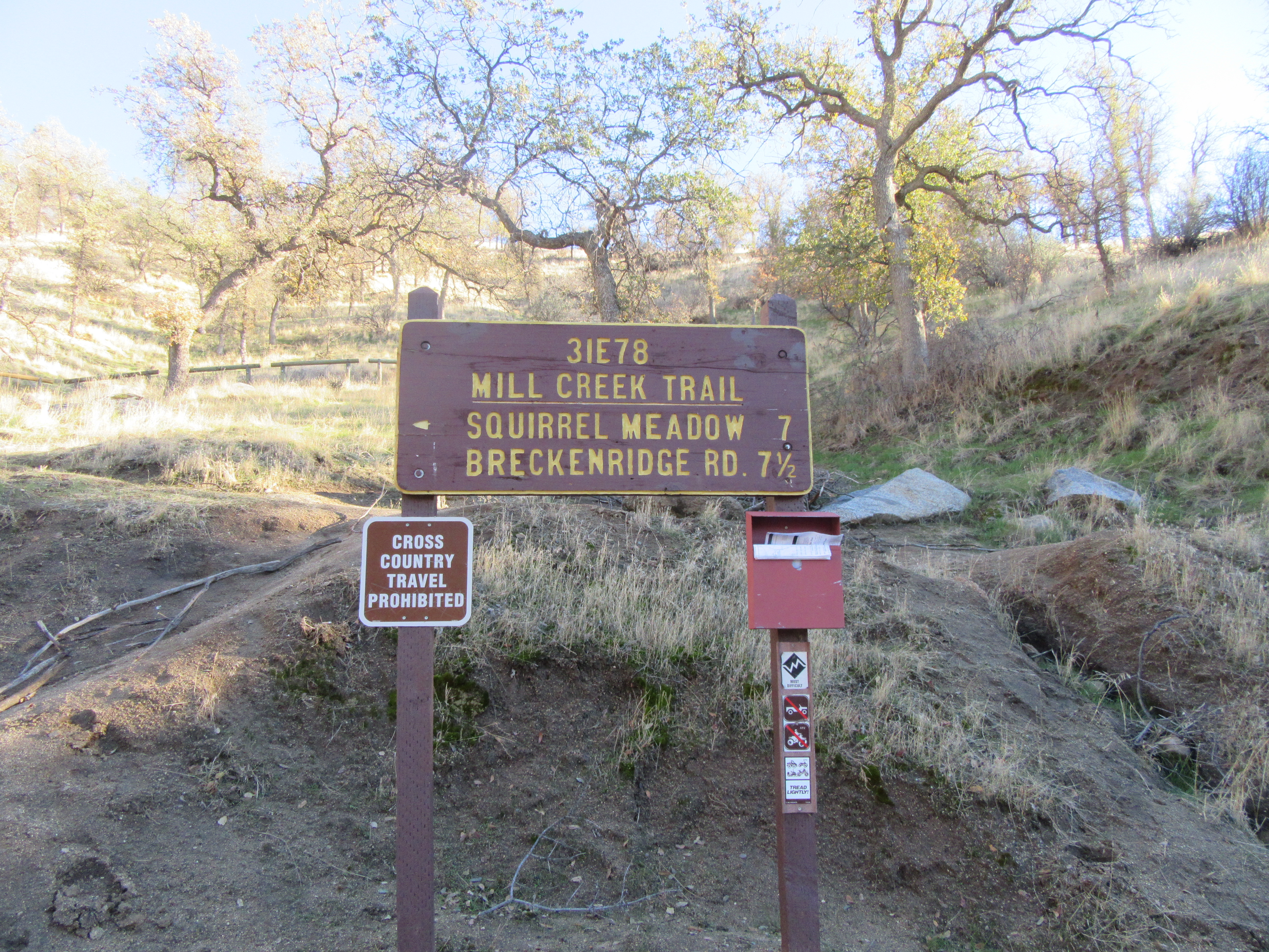 Hike the Mill Creek Trail to Breckenridge Road