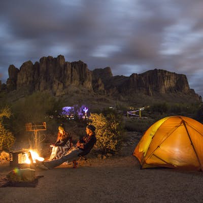 Camp at Lost Dutchman State Park
