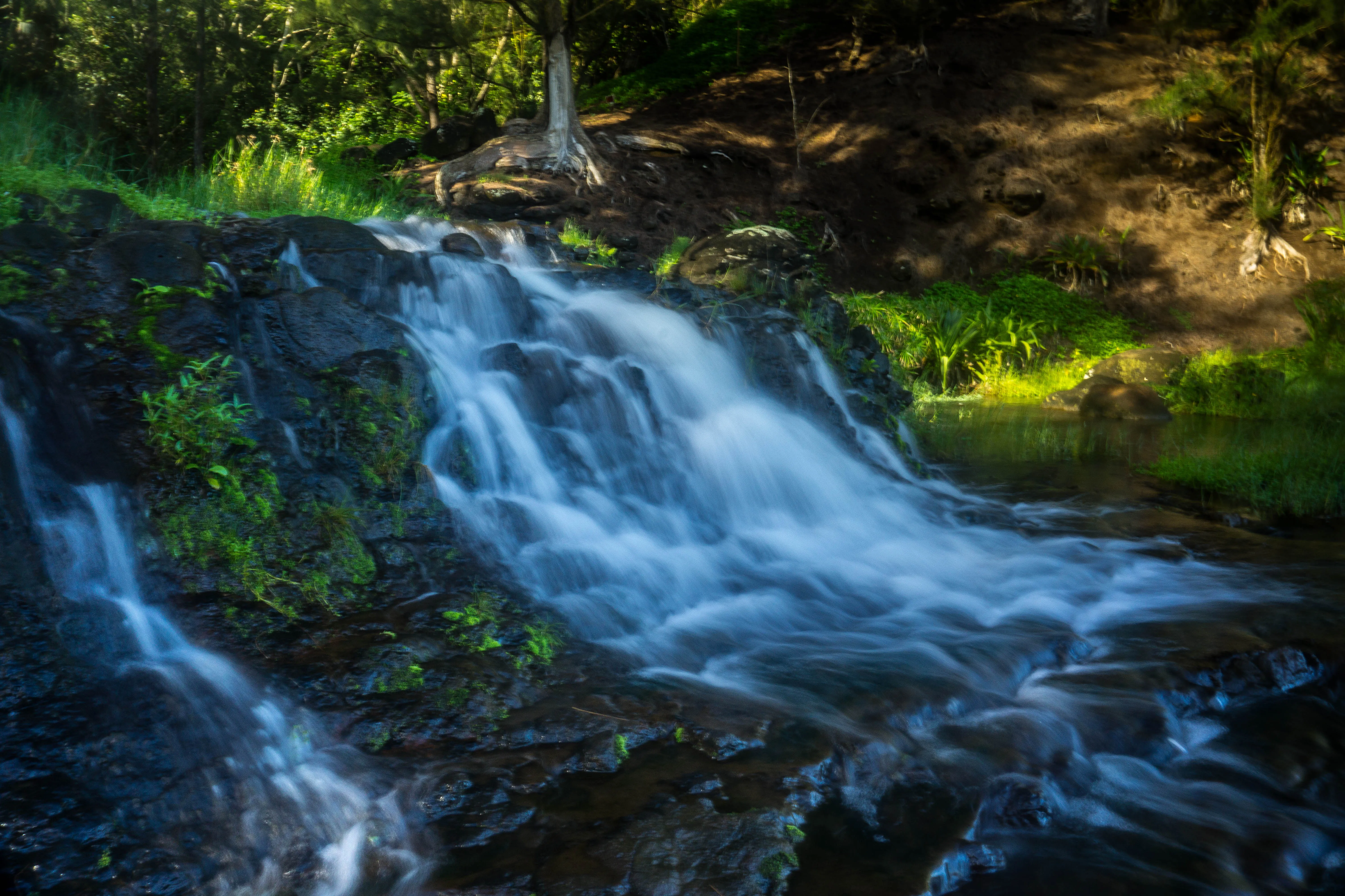 Hike to the Waterfalls at Kauai's Secret Beach